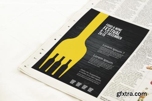 CreativeMarket Food Festival Flyer 585477