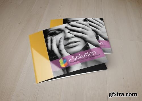 CreativeMarket Stylish Square Tri Fold Brochure 238033