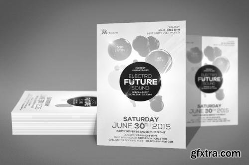 CreativeMarket Minimal Futuristic Flyer Templates 581676