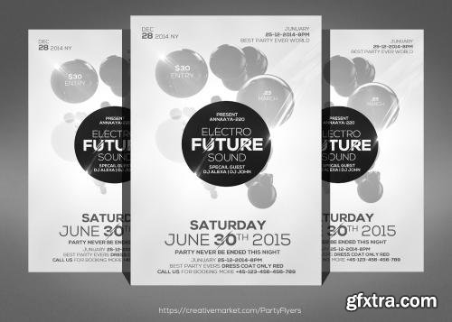 CreativeMarket Minimal Futuristic Flyer Templates 581676