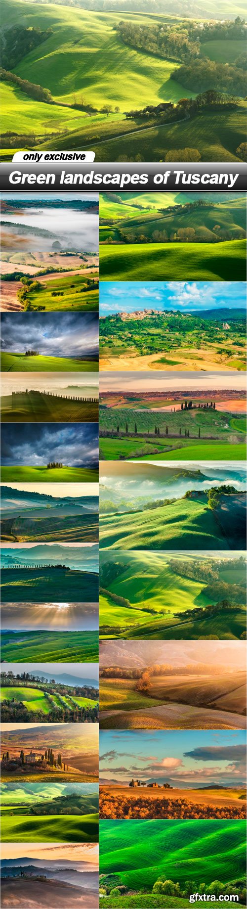 Green landscapes of Tuscany - 20 UHQ JPEG