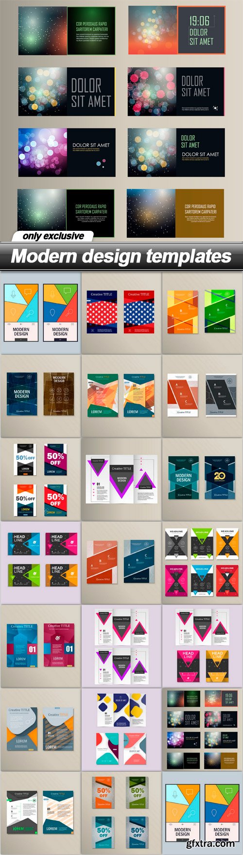 Modern design templates - 20 EPS