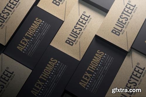 CreativeMarket Modern Kraft Paper Business Card 586242