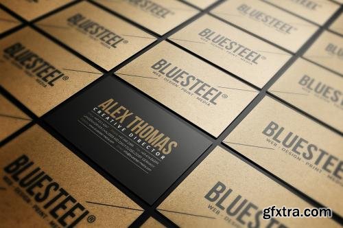 CreativeMarket Modern Kraft Paper Business Card 586242