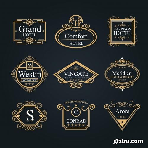 CreativeMarket Set Luxury Logos 29 in 1 582691