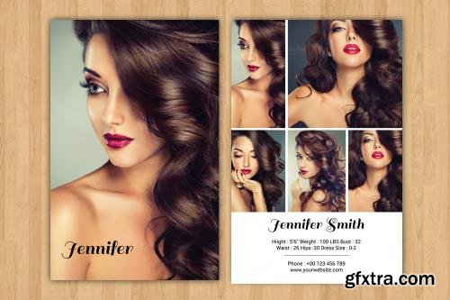 CreativeMarket Modeling Comp Card Template-V232 584024