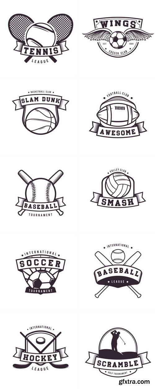 Vintage Sport Logo Badge