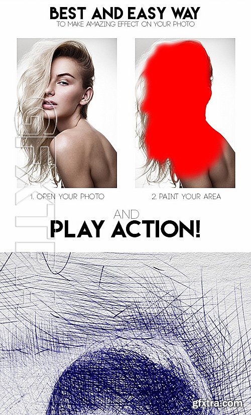 GraphicRiver - Pen Sketch Photoshop Action