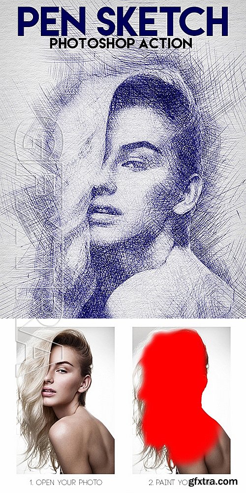 GraphicRiver - Pen Sketch Photoshop Action