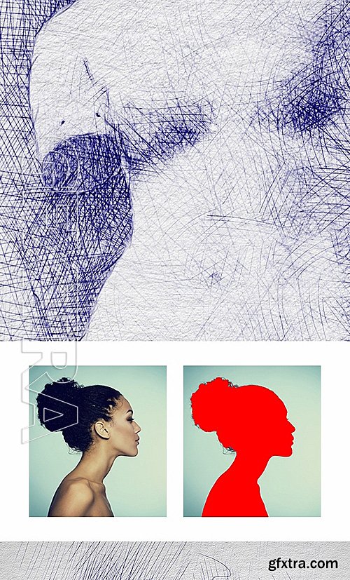 GraphicRiver - Pen Sketch Photoshop Action