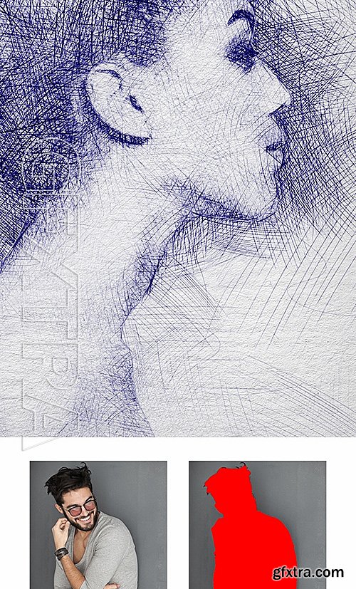 GraphicRiver - Pen Sketch Photoshop Action