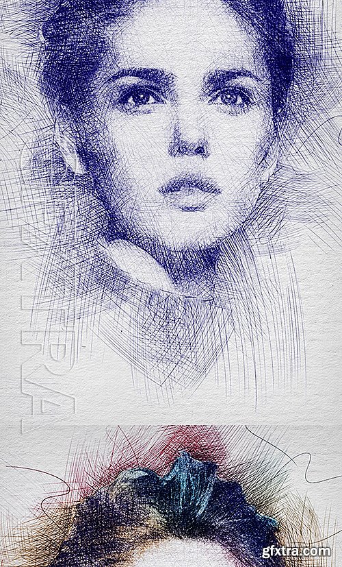 GraphicRiver - Pen Sketch Photoshop Action