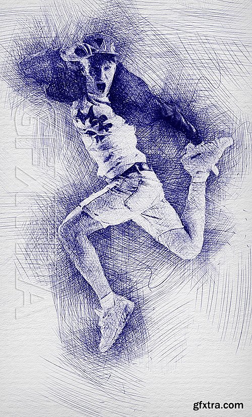 GraphicRiver - Pen Sketch Photoshop Action