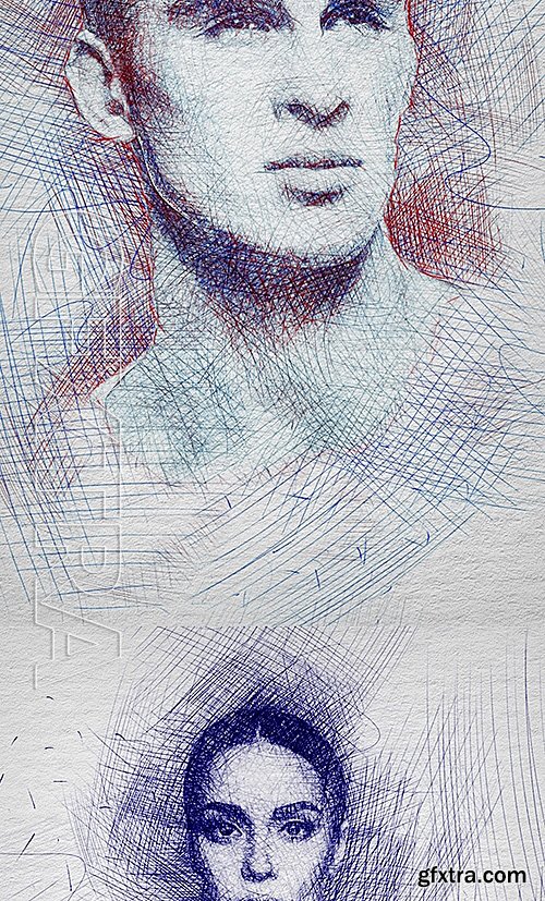 GraphicRiver - Pen Sketch Photoshop Action