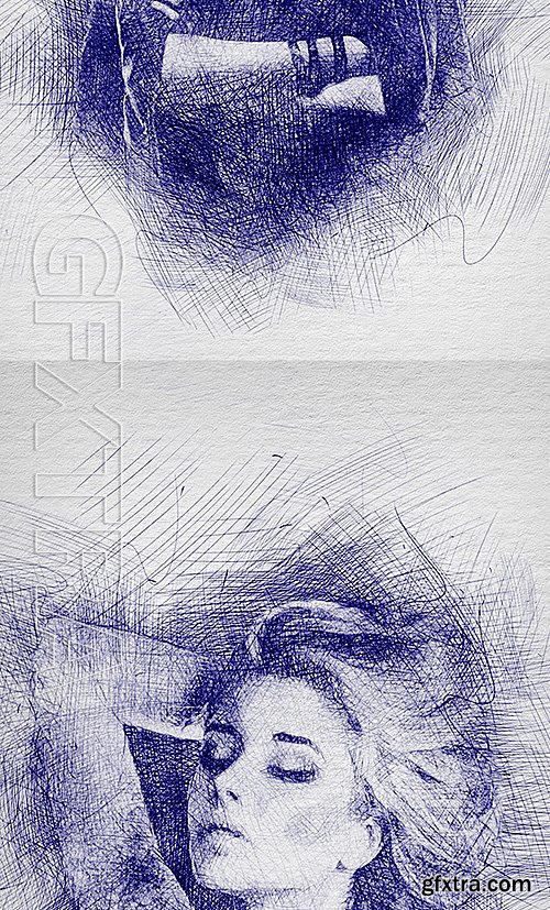 GraphicRiver - Pen Sketch Photoshop Action