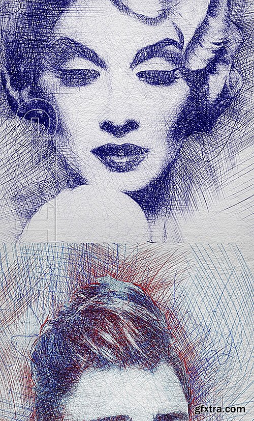 GraphicRiver - Pen Sketch Photoshop Action