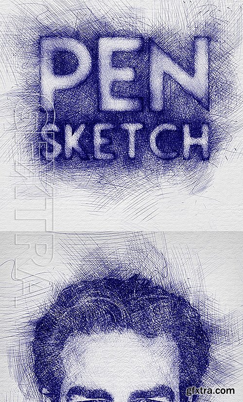 GraphicRiver - Pen Sketch Photoshop Action