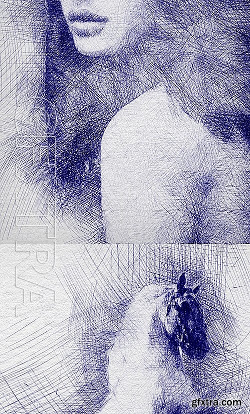 GraphicRiver - Pen Sketch Photoshop Action