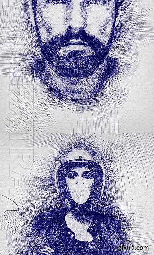 GraphicRiver - Pen Sketch Photoshop Action