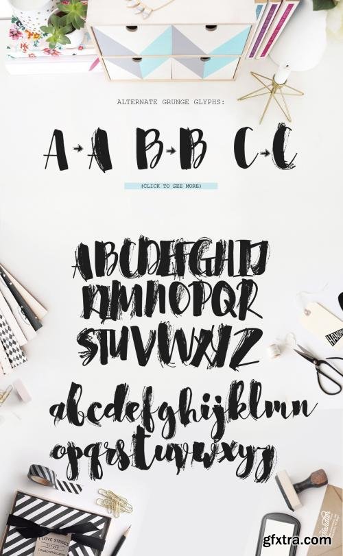 CreativeMarket Berow Grunge Script 565379