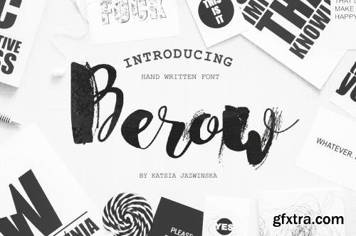 CreativeMarket Berow Grunge Script 565379