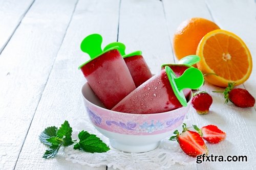 Collection of fruit ice cream ball jam confiture 25 HQ Jpeg