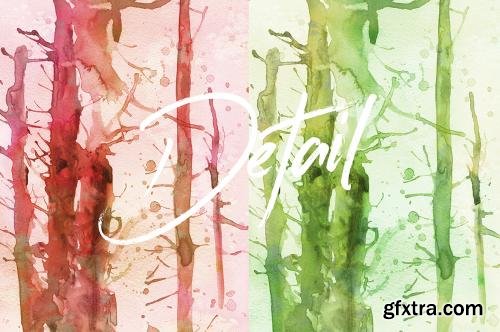 CreativeMarket hand-painted watercolor textures 587793