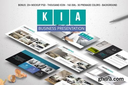 CreativeMarket KIA Powerpoint Template 585914