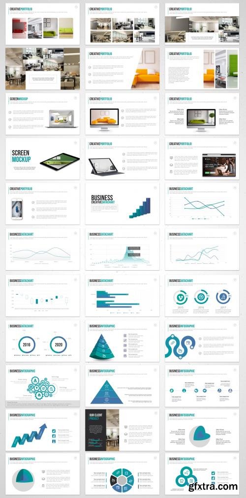 CreativeMarket KIA Powerpoint Template 585914