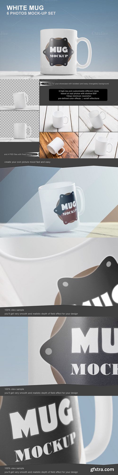 CM - White Mug Mockup Set - 6 photos 586065