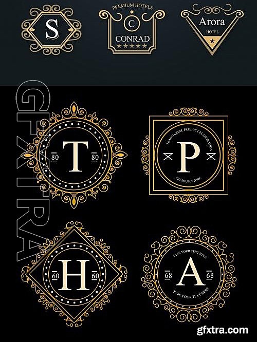 CM - Set Luxury Logos 583152