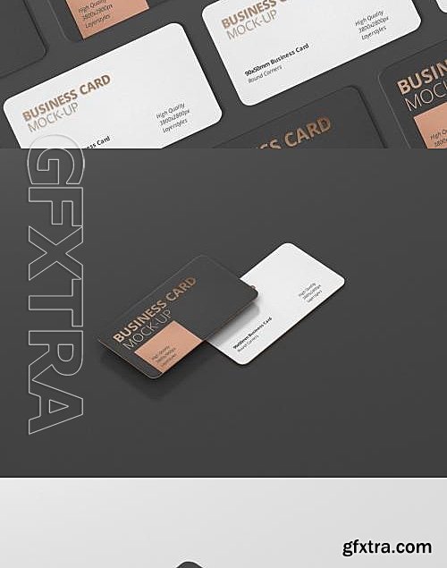 CM - Business Card Mockup Round Corner 583232