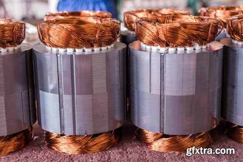 Collection electric coil wire copper conductor 25 HQ Jpeg