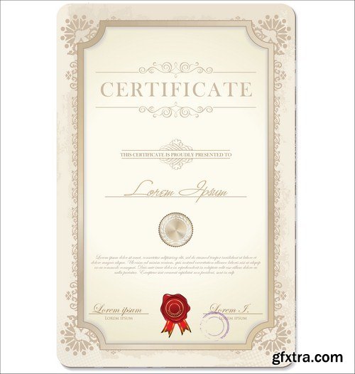 Certificate template 20X EPS