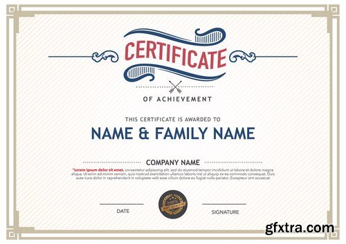 Certificate template 20X EPS