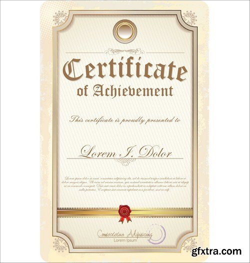 Certificate template 20X EPS