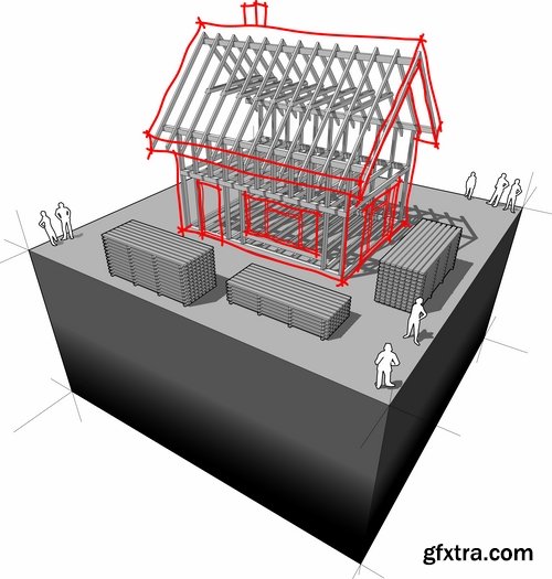 Collection interior plan apartment 25 EPS