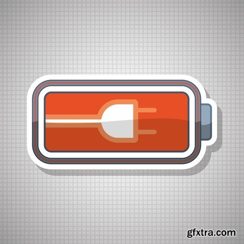 Collection battery electric battery charge indicator 25 EPS