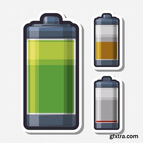 Collection battery electric battery charge indicator 25 EPS