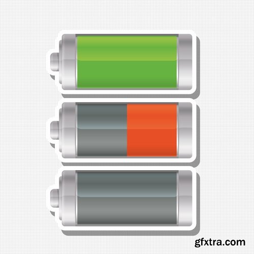 Collection battery electric battery charge indicator 25 EPS