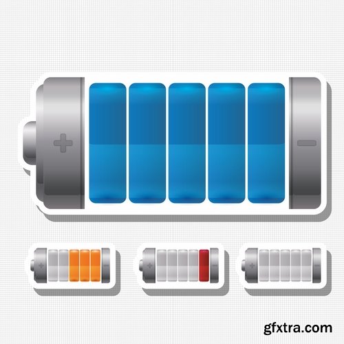 Collection battery electric battery charge indicator 25 EPS