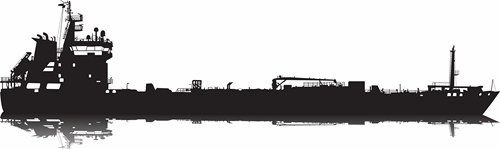 Collection of detailed ship model silhouette tanker barge steam freighter 25 EPS