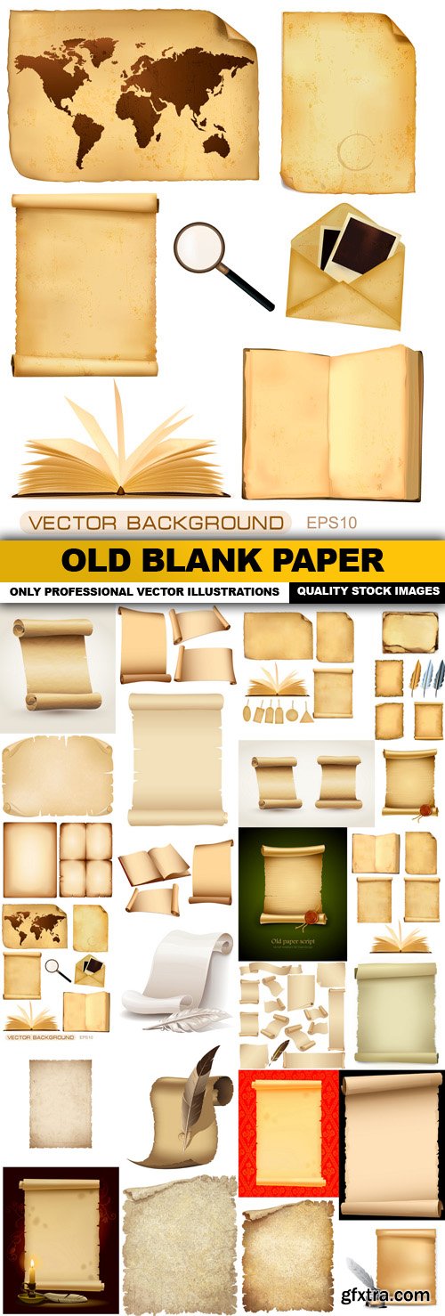 Old Blank Paper -25 Vector