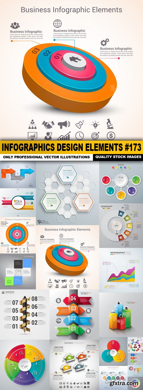 Infographics Design Elements #173 - 20 Vector