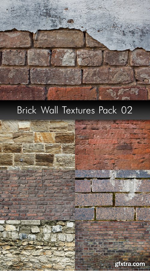 Brick Wall Textures, pack 2