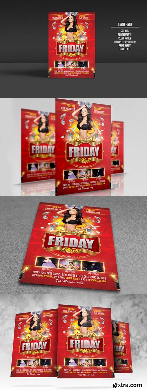 CM - Friday Night Party Flyer Template 222505