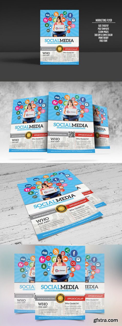 CM - Social Media Marketing Flyer 223330