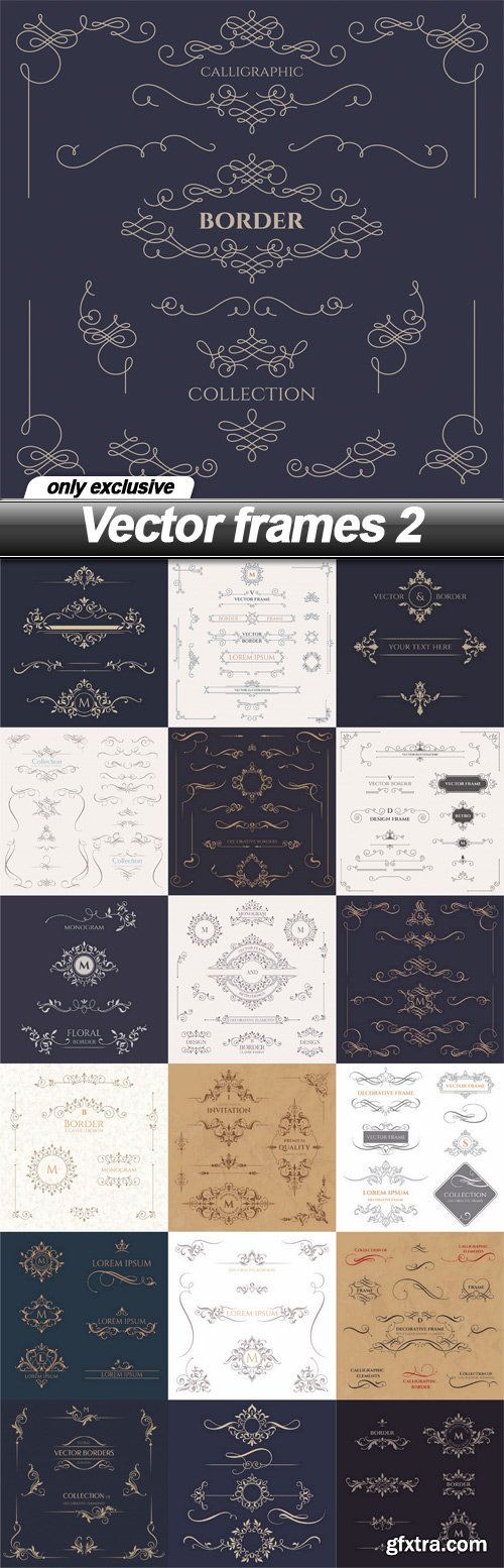 Vector frames 2 - 19 EPS