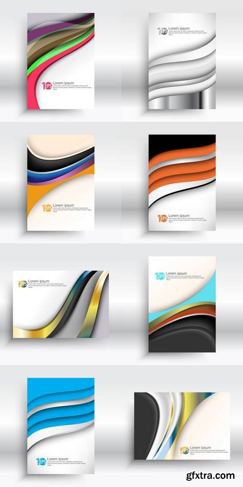 Wave Shape Elements Corporate Abstract Design