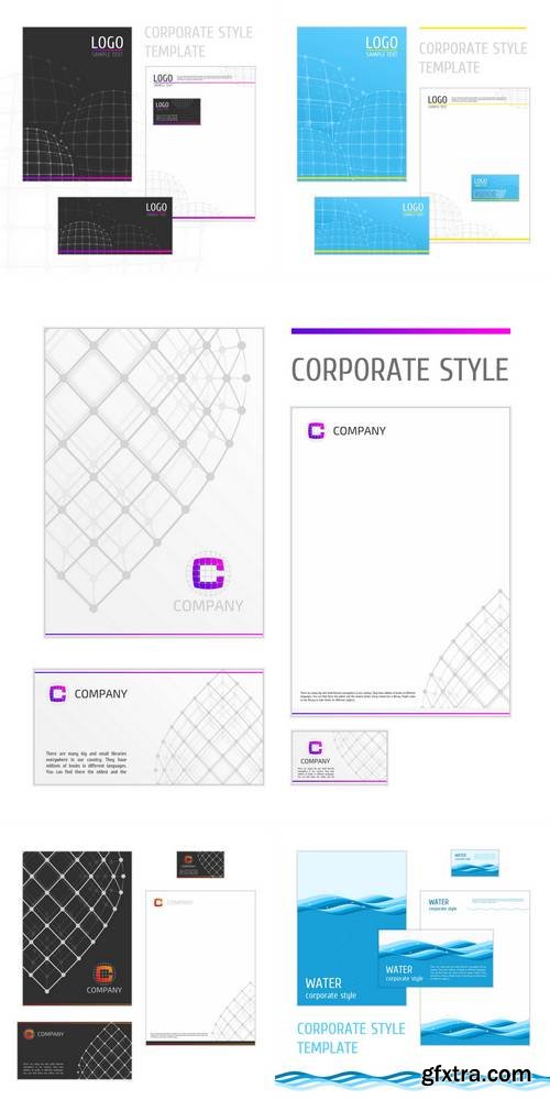 Corporate Identity Template - Folder, Business Card, Envelope and Letterhead